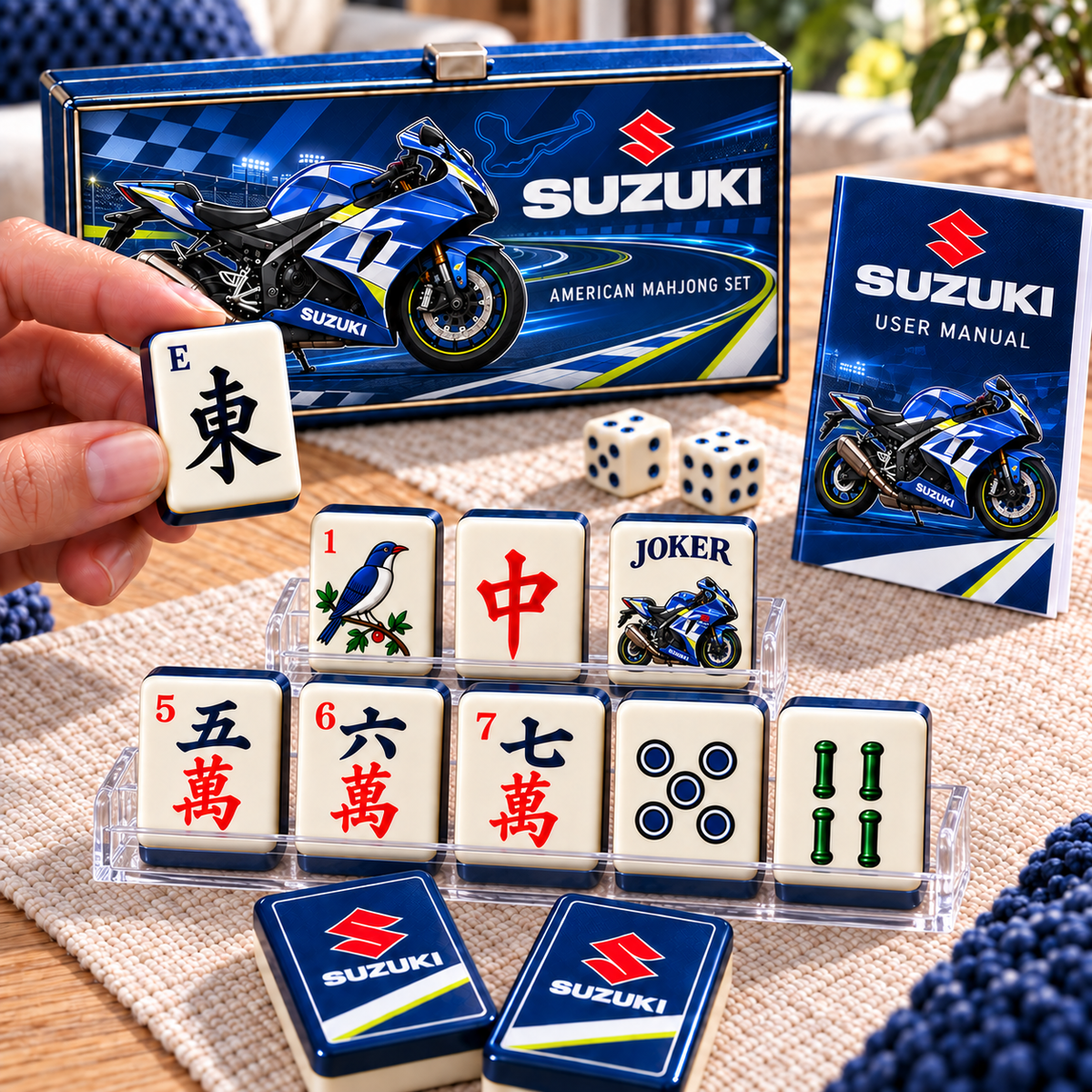 Premium SZKI Mahjong Tiles Set TTMH