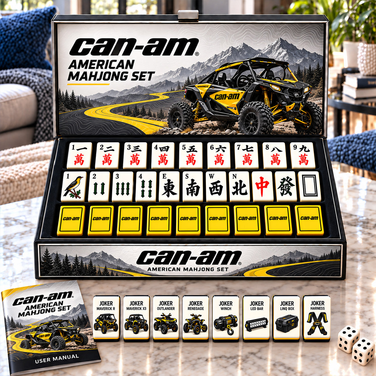 Premium CMA Mahjong Tiles Set TTMH