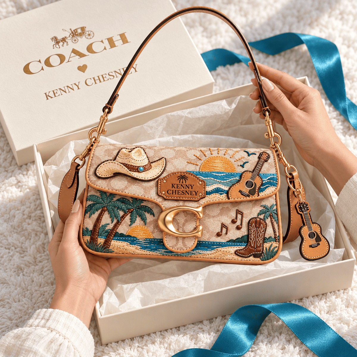 Premium KNCN Coach Shoulder Cross With Charm NPL