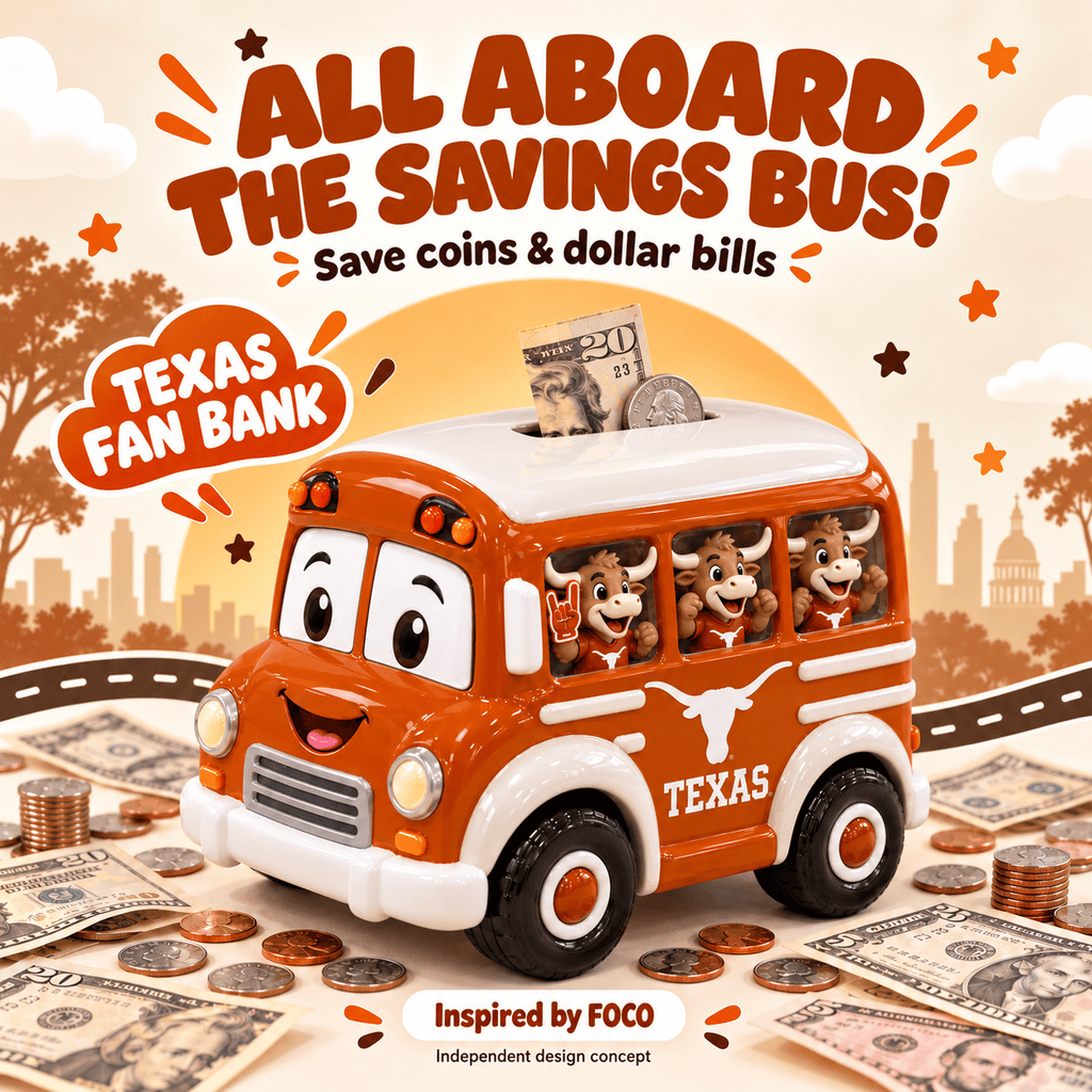 TLS School Bus Piggy Bank DNBN