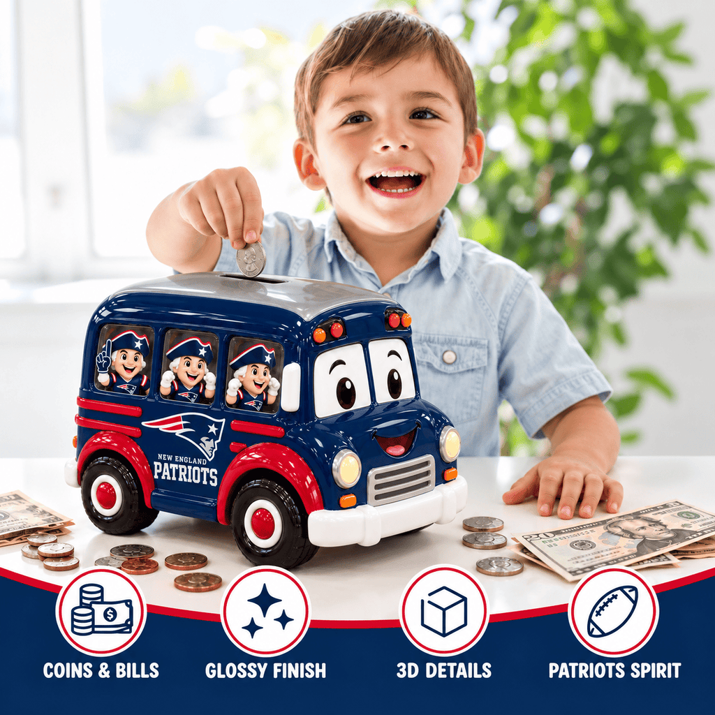 NEP School Bus Piggy Bank DNBN