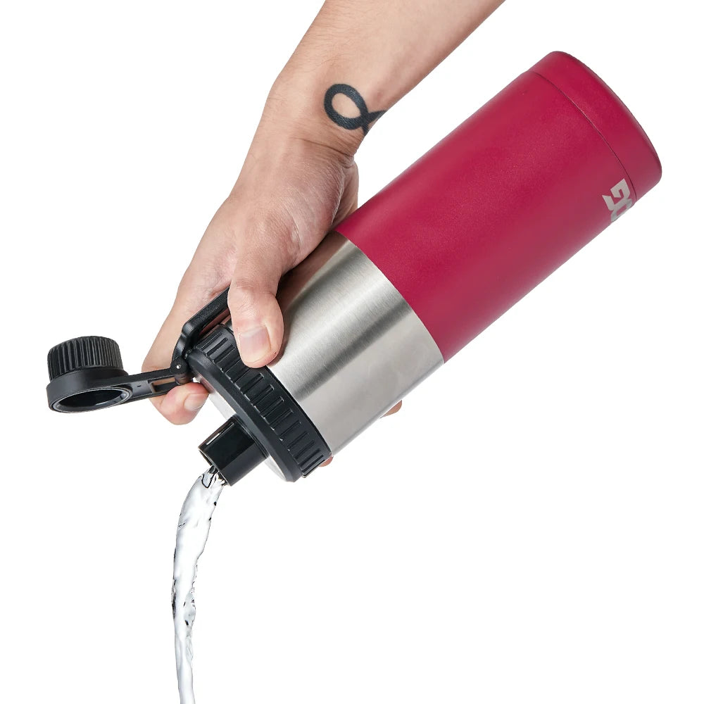 SOG 18oz Insulated Sport Water Bottle Double-Wall Vacuum Stainless Steel, Leak-Proof & Portable for Hiking, Travel, Car, Outdoor