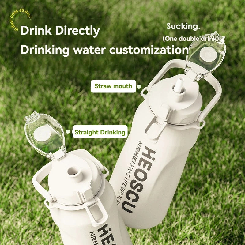 Thermal Water Bottle Large Capacity Insulated Stainless Steel Vacuum Flasks Camping Bottle Sport